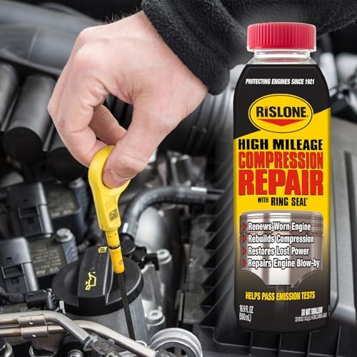 Rislone 4447 High Mileage Compression Repair with Ring Seal  16 9 oz 