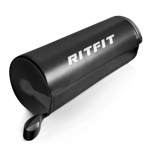 RitFit Hip Thrust Pad Black Barbell Pad Thick Protective Non Slip Pad Covered with PU Leather for Bench Press  Weightlifting  Hip Thrust  Glute Bridge  for Women Preferred