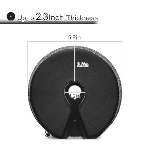 RitFit Hip Thrust Pad Black Barbell Pad Thick Protective Non Slip Pad Covered with PU Leather for Bench Press  Weightlifting  Hip Thrust  Glute Bridge  for Women Preferred
