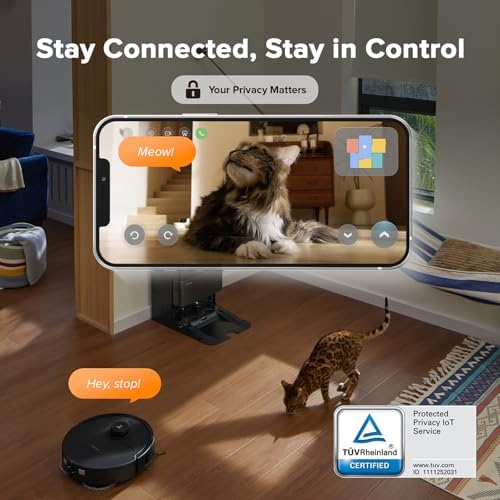 Roborock Qrevo Edge S5A Robot Vacuum and Mop  18 500Pa  Zero Tangling  DuoDivide Main Brush  FlexiArm Side Brush  Hot Water Mop Washing & Self Cleaning  Warm Air Drying  Self Emptying  White