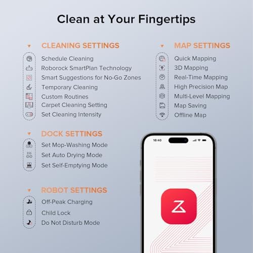 Roborock Qrevo Edge S5A Robot Vacuum and Mop  18 500Pa  Zero Tangling  DuoDivide Main Brush  FlexiArm Side Brush  Hot Water Mop Washing & Self Cleaning  Warm Air Drying  Self Emptying  White