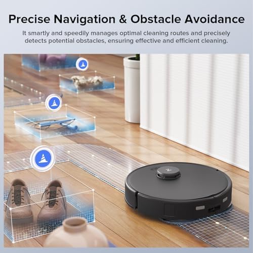 Roborock Qrevo Edge S5A Robot Vacuum and Mop  18 500Pa  Zero Tangling  DuoDivide Main Brush  FlexiArm Side Brush  Hot Water Mop Washing & Self Cleaning  Warm Air Drying  Self Emptying  White