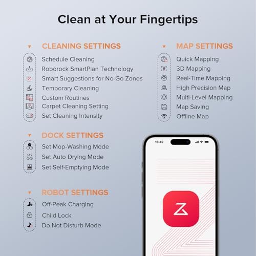 Roborock Qrevo Edge S5A Robot Vacuum and Mop  18 500Pa  Zero Tangling  DuoDivide Main Brush  FlexiArm Side Brush  Hot Water Mop Washing & Self Cleaning  Warm Air Drying  Self Emptying  White