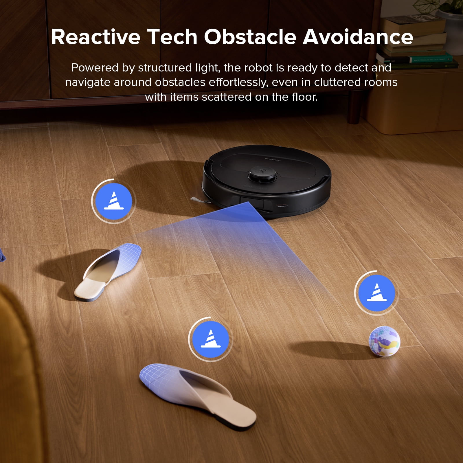 Roborock Qrevo Series Robot Vacuum and Mop  10 000Pa Powerful Suction  QV 35S   Self Emptying & Refilling  Self Mop Washing & Air Drying