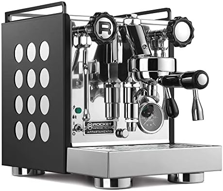 Rocket Espresso Appartamento Nera Espresso Machine   E61   Heat Exchanger   Black/White