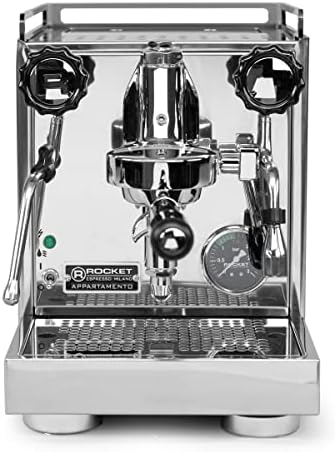 Rocket Espresso Appartamento Nera Espresso Machine   E61   Heat Exchanger   Black/White