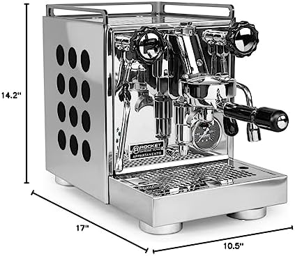Rocket Espresso Appartamento Nera Espresso Machine   E61   Heat Exchanger   Black/White