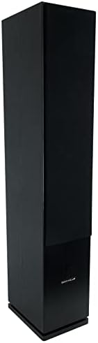 Rockville RockTower 68B 6 5 in Black 3 Way 500 Watt Peak / 125 Watt RMS Home Audio Tower Speakers with Dual Woofers  Passive 8 Ohm  2 Piece