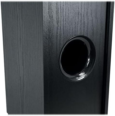 Rockville RockTower 68B 6 5 in Black 3 Way 500 Watt Peak / 125 Watt RMS Home Audio Tower Speakers with Dual Woofers  Passive 8 Ohm  2 Piece