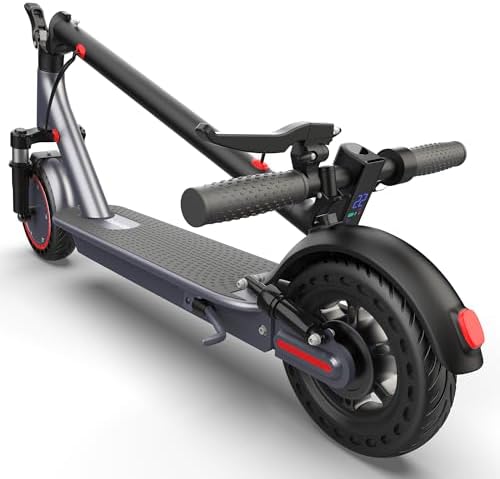 Roinside Electric Scooter   8 5/10/14 Solid Tires  350W/500W Motor  Up to 19/22MPH& 16/21/23/24Miles Long Range Portable Commuting Scooter for Adults with Double Braking System  App