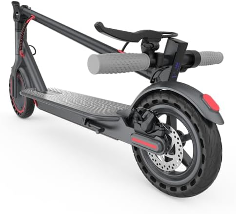 Roinside Electric Scooter   8 5/10/14 Solid Tires  350W/500W Motor  Up to 19/22MPH& 16/21/23/24Miles Long Range Portable Commuting Scooter for Adults with Double Braking System  App