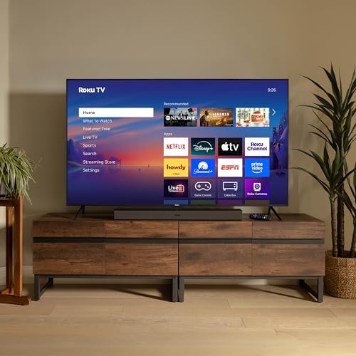 Roku Smart TV   55 Inch Select Series  4K HDR TV   Roku TV with Enhanced Voice Remote   Flat Screen LED Television with Wi Fi for Streaming Live Local News  Sports  Family Entertainment