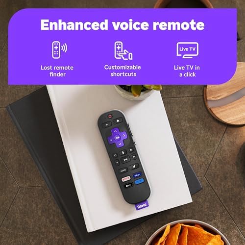 Roku Smart TV   55 Inch Select Series  4K HDR TV   Roku TV with Enhanced Voice Remote   Flat Screen LED Television with Wi Fi for Streaming Live Local News  Sports  Family Entertainment