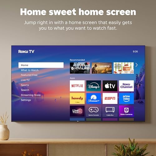 Roku Smart TV   55 Inch Select Series  4K HDR TV   Roku TV with Enhanced Voice Remote   Flat Screen LED Television with Wi Fi for Streaming Live Local News  Sports  Family Entertainment