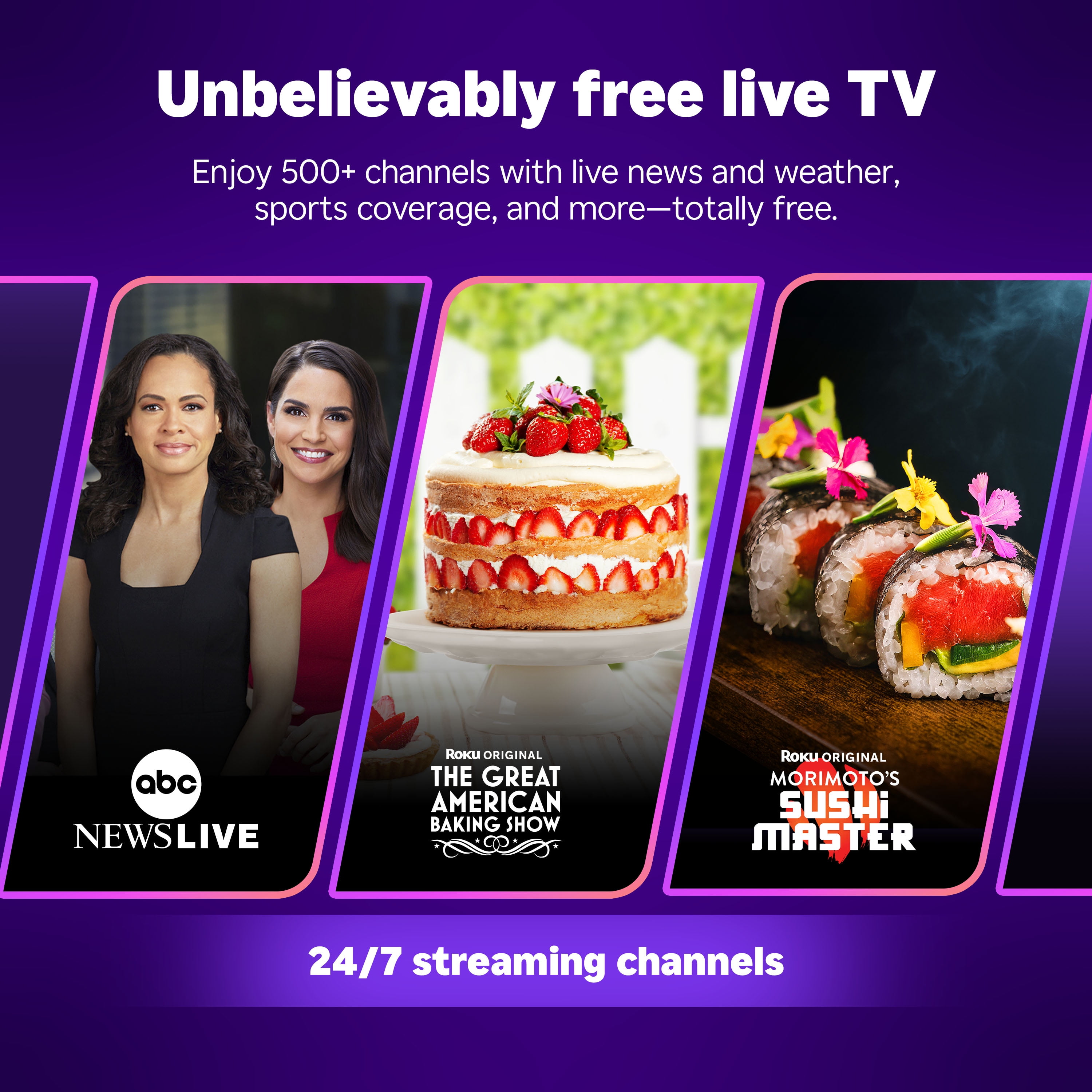 Roku Streamer 2025 - Dispositivo de Transmisión HD Roku para TV con Control Remoto por Voz - TV Gratis y en Vivo