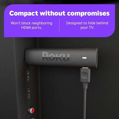 Roku Streaming Stick 4K   HDR & Dolby Vision Roku Streaming Device for TV with Voice Remote & Long Range Wi Fi   Free & Live TV