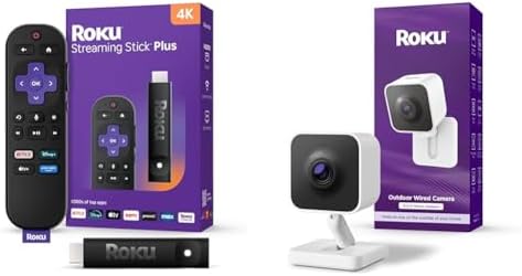 Roku Streaming Stick Plus 2025 - Dispositivo de transmisión Roku 4K y HDR para TV con control remoto por voz - TV gratis y en vivo