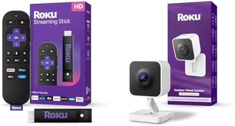 Roku Streaming Stick HD 2025   HD Streaming Device for TV with Roku Voice Remote  Free & Live TV