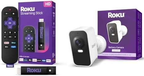 Roku Streaming Stick HD 2025   HD Streaming Device for TV with Roku Voice Remote  Free & Live TV