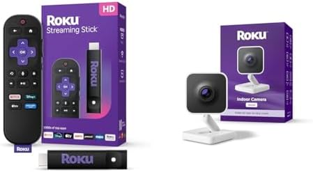 Roku Streaming Stick HD   HD Streaming Device for TV with Roku Voice Remote  Free & Live TV