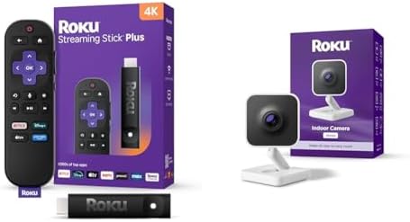 Roku Streaming Stick Plus   4K & HDR Roku Streaming Device for TV with Voice Remote   Free & Live TV