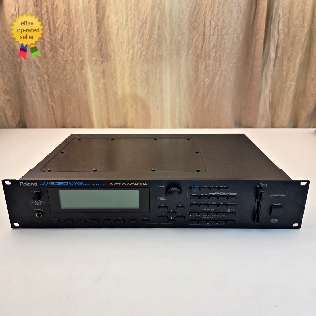 Roland JV 2080 Synthesizer Module 64 Voice   Japan Made   No expansion boards