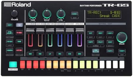 Roland TR 6S Rhythm Performer   Compact Drum Machine with Six Tracks of Authentic TR Sounds including TR 808  CR 78 & More   Large Preset Sample Library   Editable FM Sound Engine   Advanced Sequencer
