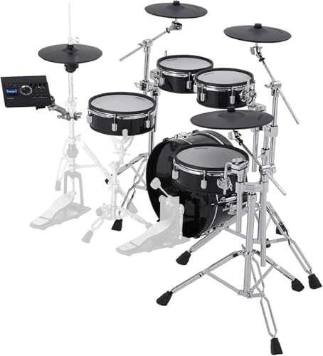 Roland VAD307 V Drums Acoustic Design Electronic Drum Set Bundle with Drum Throne  Audio Cable  Drumstick Bag  3 Pairs of Drumsticks and Austin Bazaar Polishing Cloth