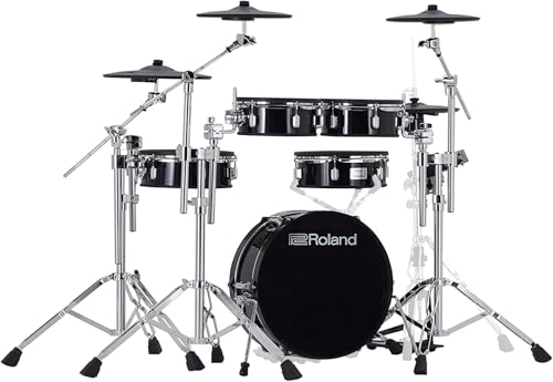 Roland VAD307 V Drums Acoustic Design Electronic Drum Set Bundle with Drum Throne  Audio Cable  Drumstick Bag  3 Pairs of Drumsticks and Austin Bazaar Polishing Cloth