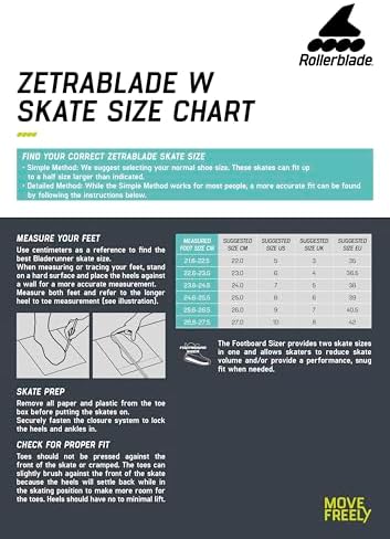 Rollerblade Zetrablade Womens Adult Fitness Inline Skate  Performance Inline Skates