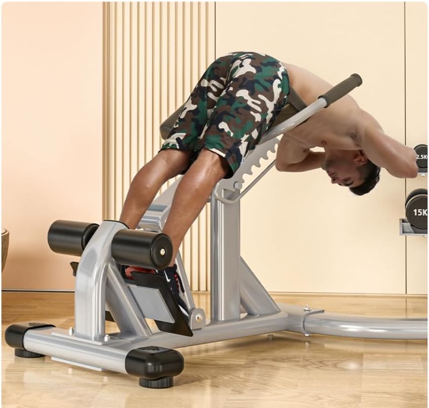 Roman Chair Hyperextension Bench for Waist  Gym Back Extension Machine   Heavy Duty 300 kg  660 lbs  Weight Capacity