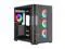 Rosewill ACA503B ATX Computer Gaming PC Case Mid Tower  with 4 ARGB Fans Pre Installed  Curved Tempered Glass Panel Type c  USB3 0 support BTF motherboard