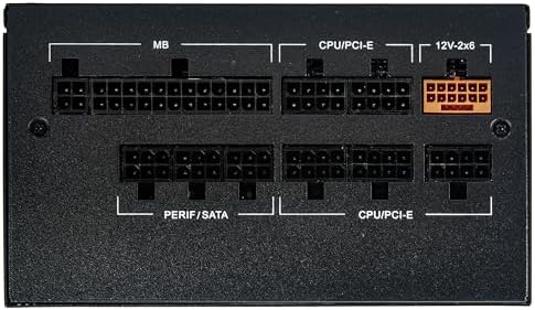 Rosewill VMG 1000W 80  Gold  ATX 3 0 & 3 1 Compatible  Full Modular Low Noise Power Supply  PCIe 5 1 12V 2x6 Connector  100  Japanese Electrolytic Capacitor  120mm FDB Silent Fan   5 Year Warranty