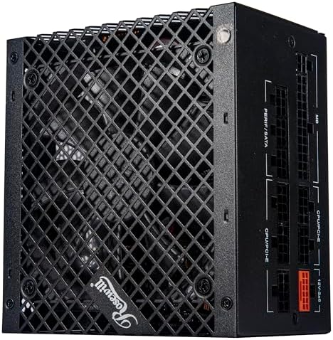 Rosewill VMG 1000W 80  Gold  ATX 3 0 & 3 1 Compatible  Full Modular Low Noise Power Supply  PCIe 5 1 12V 2x6 Connector  100  Japanese Electrolytic Capacitor  120mm FDB Silent Fan   5 Year Warranty