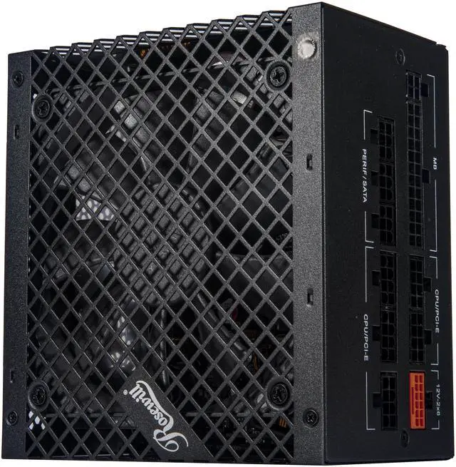 Rosewill VMG 750W 80  Gold  ATX 3 0 & 3 1 Compatible  Full Modular Low Noise Power Supply  PCIe 5 1 12V 2x6 Connector  100  Japanese Electrolytic Capacitor  120mm FDB Silent Fan   5 Year Warranty   VMG750