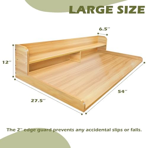 Royxen Laundry Countertop with Storage Universal Fit  Washer and Dryer Countertop with Shelf  Laundry Room Storage  2 Tier Shelf  Black 