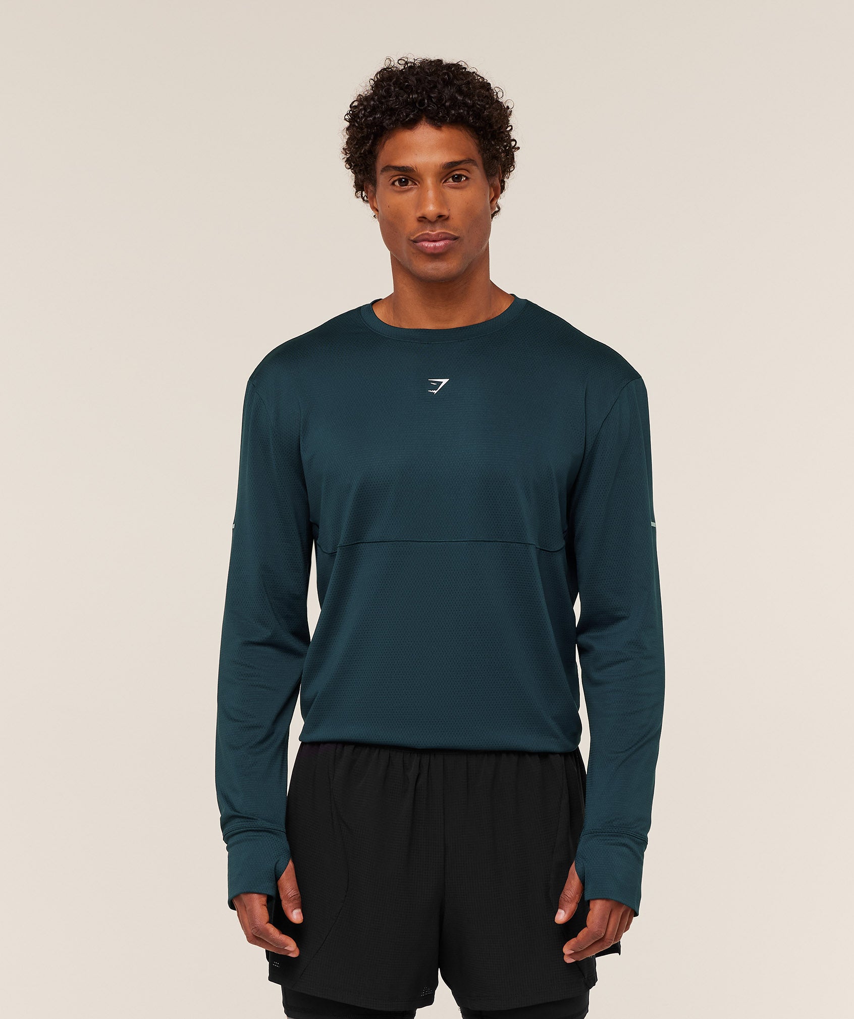 Running Long Sleeve T-Shirt - Deep Petrol Blue