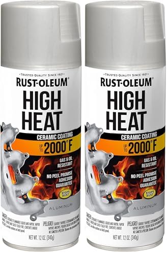 Rust Oleum 248903 Automotive High Heat Spray Paint  12 oz  Flat Black