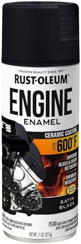 Rust Oleum 363571 Engine Enamel Spray Paint  11 oz  Flat Black   Pack of 1 