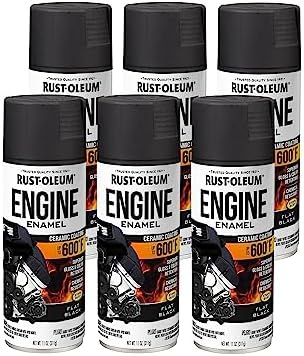 Rust Oleum 363571 Engine Enamel Spray Paint  11 oz  Flat Black   Pack of 1 