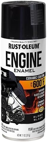 Rust Oleum 363571 Engine Enamel Spray Paint  11 oz  Flat Black   Pack of 1 