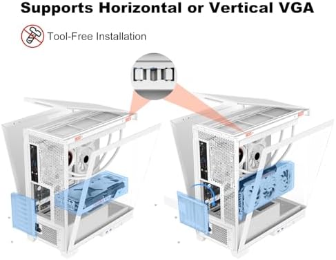 SAMA NEVIEW 4503 Mid Tower PC Case  Panoramic Dual Tempered Glass ATX Gaming Case  4 120mm ARGB Fans with Hub  High Airflow  Back Connector Ready  Type C & 2  USB 3 0  360mm AIO Support  White