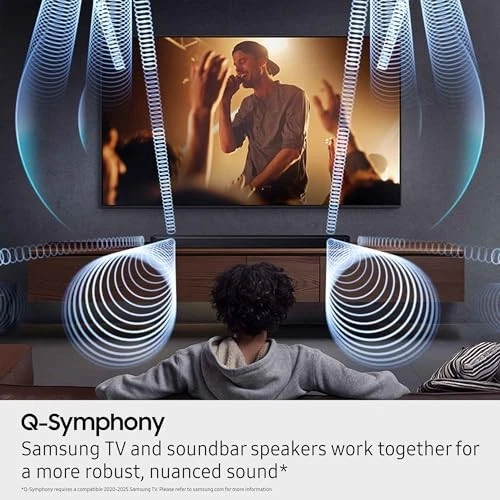 SAMSUNG 11 1 4CH Q SERIES SUBWOOFER   REAR SPEAKER   WIRELESS DOLBY ATMOS