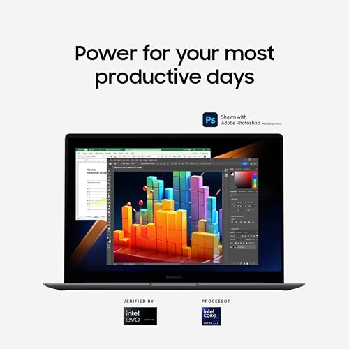 SAMSUNG 14 Galaxy Book4 Pro Laptop PC Computer  Intel Core 7 Ultra Processor 512GB  3K AMOLED  2880 x 1800  Touchscreen  Advanced Security  2024 Model  NP940XGK KG1US  Moonstone Gray