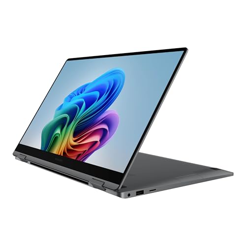 SAMSUNG 15 6 Galaxy Book5 360 Copilot  PC  AI Business Laptop  Windows 11 Pro  Intel Core Ultra 5 Processor 226V  FHD AMOLED Touchscreen  16GB/512GB  2025 Model  NP754QHA KA1US  Gray