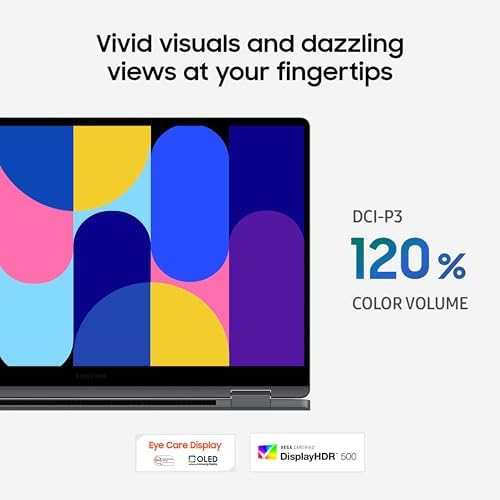 SAMSUNG 16  Galaxy Book5 Pro 360 Copilot  PC  AI Business Laptop  Windows 11 Pro  Intel Core Ultra 7 Processor 258V  3K AMOLED Touchscreen  32GB / 1TB  120HZ  2025 Model NP964QHA KG2US  Gray