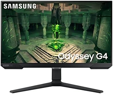 SAMSUNG 25 Odyssey G4 Series FHD Gaming Monitor  IPS  240Hz  1ms  G Sync Compatible  AMD FreeSync Premium  HDR10  Ultrawide Game View  DisplayPort  HDMI  Fully Adjustable Stand  LS25BG402ENXGO