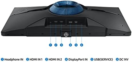 SAMSUNG 25 Odyssey G4 Series FHD Gaming Monitor  IPS  240Hz  1ms  G Sync Compatible  AMD FreeSync Premium  HDR10  Ultrawide Game View  DisplayPort  HDMI  Fully Adjustable Stand  LS25BG402ENXGO
