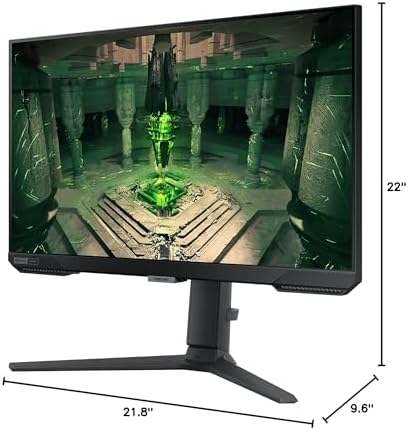 SAMSUNG 25 Odyssey G4 Series FHD Gaming Monitor  IPS  240Hz  1ms  G Sync Compatible  AMD FreeSync Premium  HDR10  Ultrawide Game View  DisplayPort  HDMI  Fully Adjustable Stand  LS25BG402ENXGO