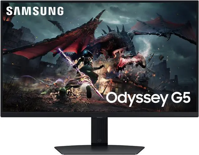 SAMSUNG 27 Inch Odyssey G50D Series QHD Fast IPS G Sync Compatible Gaming Monitor  1ms  VESA DisplayHDR 400  180Hz  AMD FreeSync  Adjustable Stand  Eye Saver Mode  LS27DG500ENXZA